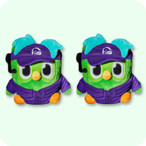 Taco Bell Duolingo Plush 2PCS