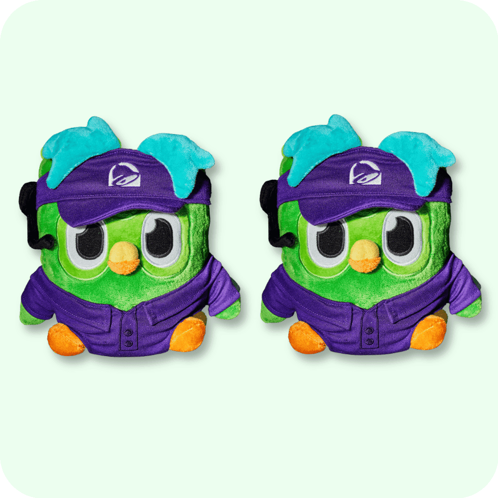 Taco Bell Duolingo Plush 2PCS Taco Bell Duolingo Plush 2PCS