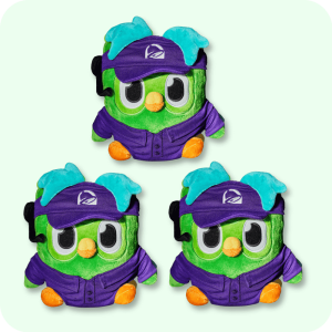 Taco Bell Duolingo Plush 3PCS