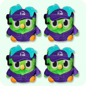 Taco Bell Duolingo Plush 4PCS